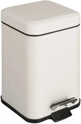 Мусорное ведро Colombo Design Black&White B9210.BM 3 л, для туалета, белое