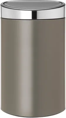 Мусорное ведро Brabantia Touch Bin New 114885 40 л, для кухни, серое