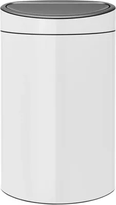 Мусорное ведро Brabantia Touch Bin New 114984 40 л, для кухни, белое