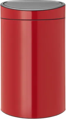 Мусорное ведро Brabantia Touch Bin New 114960 40 л, для кухни, красное