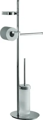 Стойка Colombo Design Planets B9843.000 для туалета, с мыльницей, напольная, хром