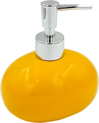 Дозатор для жидкого мыла Bath Plus Giallo W-CE0082PA-LD настольный, хром, желтый