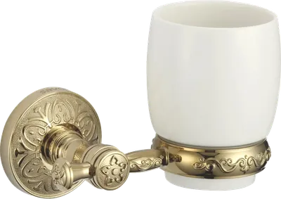 Стакан для ванной Savol 58 b S-005858B настенный, золото, керамический