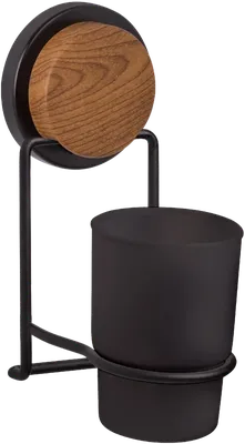 Стакан для ванной Fixsen Magic Wood FX-46006 настенный, светлое дерево, пластиковый