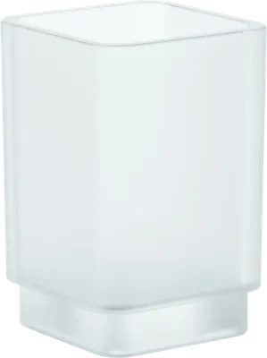 Стакан для зубных щеток Grohe Selection Cube 40783000 белый, стеклянный, без держателя