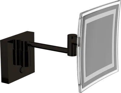 Косметическое зеркало Inda My Mirror AV258CNE с подсветкой, настенное, с увеличением, матовое черное