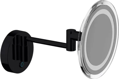 Косметическое зеркало Inda My Mirror AV258ANE с подсветкой, настенное, с увеличением, матовое черное