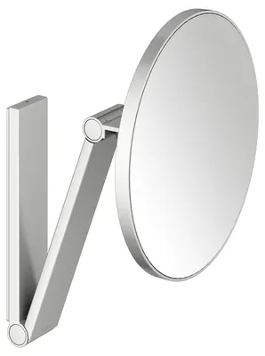 Косметическое зеркало Keuco iLook Move 17612 настенное, с увеличением, нержавеющая сталь finish