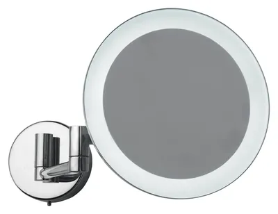 Косметическое зеркало Colombo Design Complementi с подсветкой, настенное, с увеличением, хром
