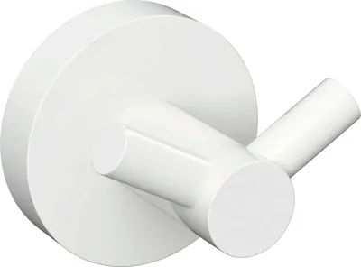 Крючок Bemeta White 104106034 глянцевый белый, на шурупах