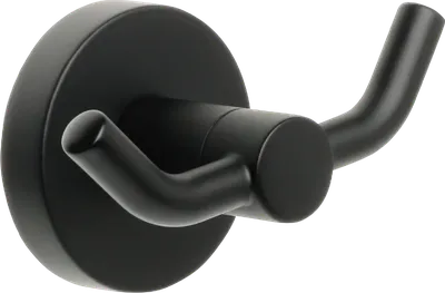 Крючок Fixsen Comfort Black FX-86005A матовый черный, на шурупах