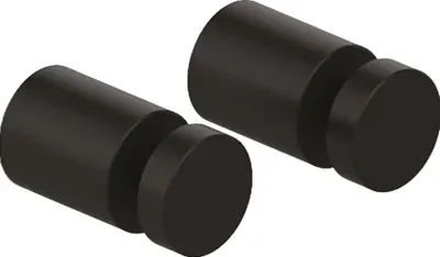 Крючок IDDIS Petite PET2SB1i41 матовый черный, на шурупах, 2 шт