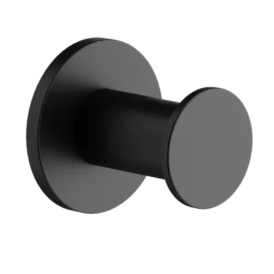 Крючок Sancos Base SC9025MB матовый черный, на шурупах