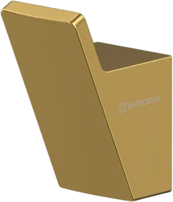 Крючок WHITECROSS Cubo CU2415GLB брашированное золото, на шурупах
