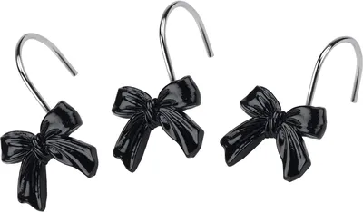 Крючки для шторы Avanti Chloe Chloe хром, черные