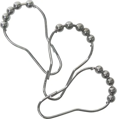Кольца для шторы Blonder Home Foot Hook Crome глянцевый хром