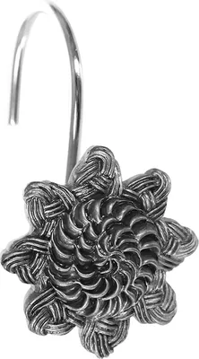 Крючки для шторы Avanti Braided Medallion Silver 11166G-SLV silver