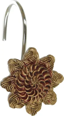Крючки для шторы Avanti Braided Medallion 11166G коричневые