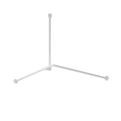 Угловой карниз для ванны Wasserkraft Kammel SC-839090 90x90 см, Г-образный, глянцевый белый