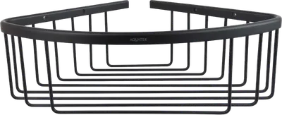 Полка для душа AQUATEK AQ4006MB угловая, подвесная, матовая черная