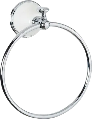 Держатель для полотенец Tiffany World Harmony TWHA015bi/cr белый, хром, кольцо