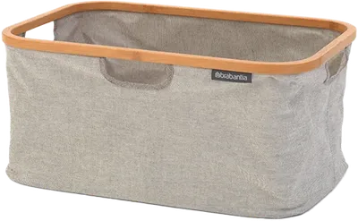 Корзина для белья Brabantia 118180 40 л, напольная, серая, прямоугольная, текстиль