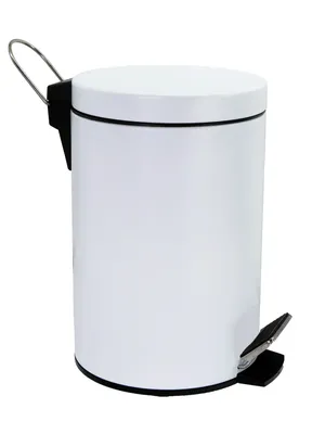 Мусорное ведро Wasserkraft Kammel K-8300 635WHITE 5 л, для туалета, для кухни, белое