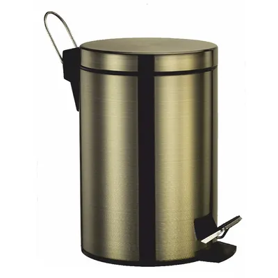 Мусорное ведро Wasserkraft Exter 633LB 3 л, для туалета, для кухни, бронза