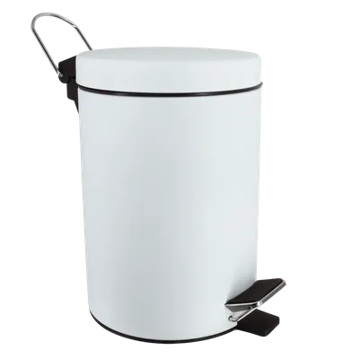Мусорное ведро Wasserkraft Kammel 633W 3 л, для туалета, для кухни, белое
