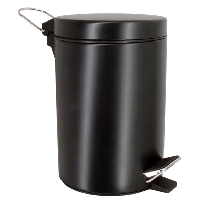 Мусорное ведро Wasserkraft Elbe К-633BLACK 3 л, для туалета, для кухни, черное