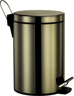 Мусорное ведро Wasserkraft K-645 5 л, для туалета, для кухни, бронза