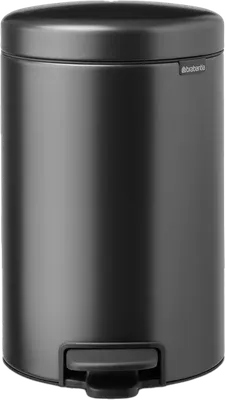 Мусорное ведро Brabantia NewIcon 233487 12 л, для туалета, для кухни, серое, черное