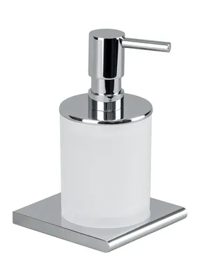 Дозатор для жидкого мыла Splendy Inspiration R IR4041VSCR настенный, хром, белый