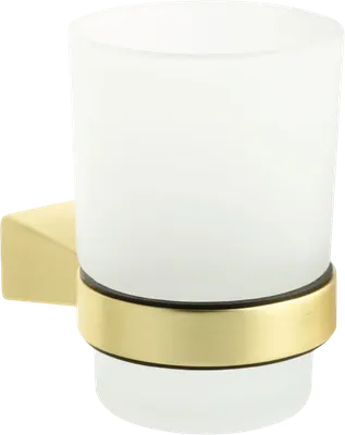 Стакан для ванной Fixsen Trend Gold FX-99006 настенный, золото, стеклянный