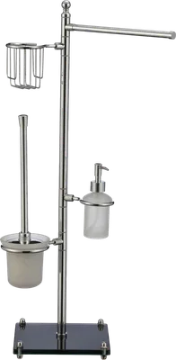 Стойка Savol S-00B02 для туалета, напольная, хром