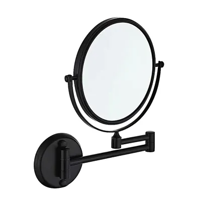 Косметическое зеркало AZARIO AZ-211В-6 настенное, с увеличением, черное