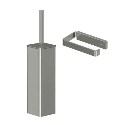 Набор Держатель WHITECROSS Cubo CU2460NIB брашированный никель + Ершик CU2474NIB брашированный никель