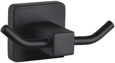 Крючок Haiba HB89 05-2 матовый черный, на шурупах
