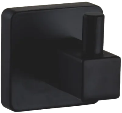 Крючок Haiba HB89 05-1 матовый черный, на шурупах