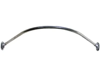 Угловой карниз для ванны GoGo Lux АС150-90 П1 150x90 см, дугообразный, глянцевый хром