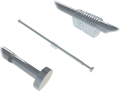 Телескопический карниз для ванны Wasserkraft Dinkel SC-461120 200 см, прямой, серебристый