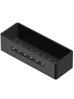 Полка для душа WHITECROSS Ergo ER2280GM подвесная, оружейная сталь (gun metal)