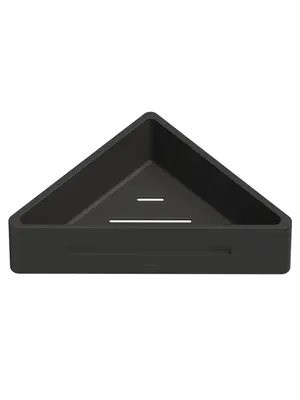 Полка для душа WHITECROSS Ergo ER2282BL угловая, подвесная, черная (black)