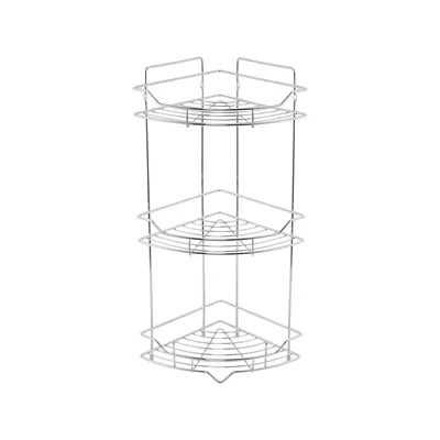 Полка для душа Milardo Grid GRICC3CM44 угловая, подвесная, глянцевый хром