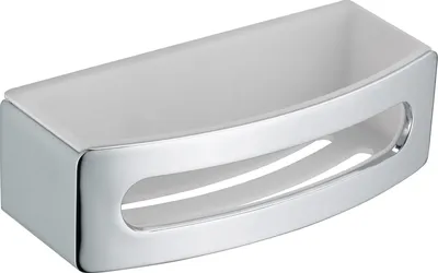 Полка для душа Keuco Elegance 11658 подвесная, белая, хром