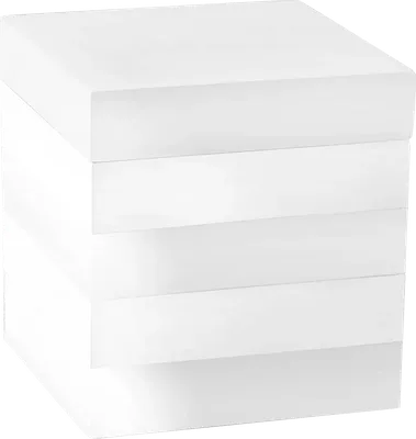 Контейнер Kassatex Cabana White ACL-CJ-W матовый белый, настольный