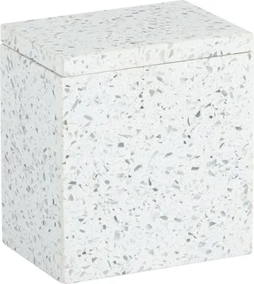 Контейнер Kassatex Terrazzo ATZ-CJ-LGY матовый белый, настольный