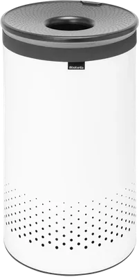 Корзина для белья Brabantia 304880 60 л, напольная, белая, круглая, металл, пластик, текстиль