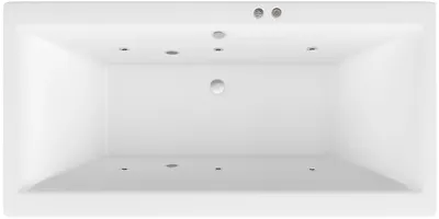 Акриловая ванна Excellent Pryzmat WAEX.PRY15.SOFT 150x75 см, встраиваемая, с гидромассажем, белая, с каркасом, со сливом-переливом
