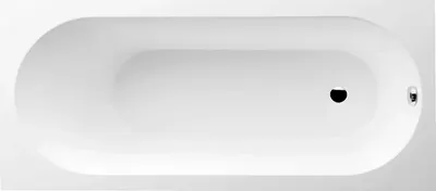 Акриловая ванна Villeroy & Boch Oberon UBQ160OBE2V-01 160x75 см, встраиваемая, цвет альпийский белый, на ножках
